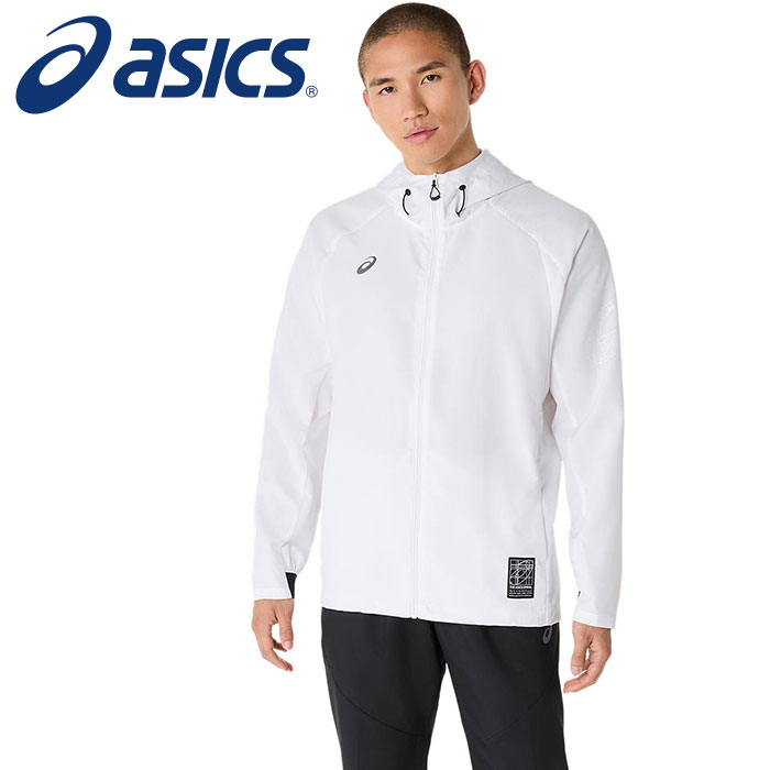 【2025年春夏モデル】【 アシックス asics 】【ウェア】 フーディー ジャケット ドライ アクティモーションクロス ジャージ 上 メンズ スポーツ アシックス 2031E980 (100) ブリリアントホワイト [250320]