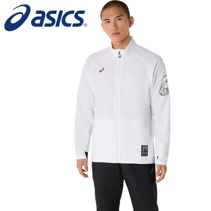 【2025年春夏モデル】【 アシックス asics 】【ウェア】 ジャケット ドライ アクティモーションクロス ジャージ 上 メンズ スポーツ アシックス 2031E981 (100) ブリリアントホワイト [250320]