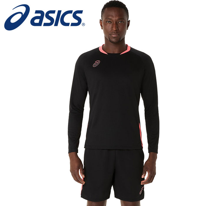 【メール便送料無料】【 アシックス asics 】【 ウェア 】 サッカー 長袖 シャツ プラクティス 練習着 メンズ アシックス 2101A304 (001) パフォーマンスブラック [250320][amz] クリスマス プレゼント