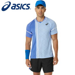 【メール便送料無料(追跡可能)】【2024年春夏モデル】【アシックス　asics】【ウェア】テニス クールMATCH 半袖シャツ メンズ 2041A282 (403) サファイア [240229]