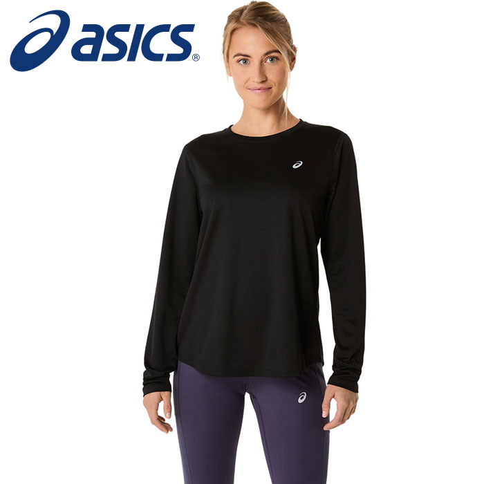 Rakuten - 【メール便送料無料】【 2026年 春夏モデル】【 アシックス asics 】【 ウェア 】 ランニング レディース 長袖 Tシャツ 速乾 シャツ 2012D149 (001) パフォーマンスブラック [260410][amz]