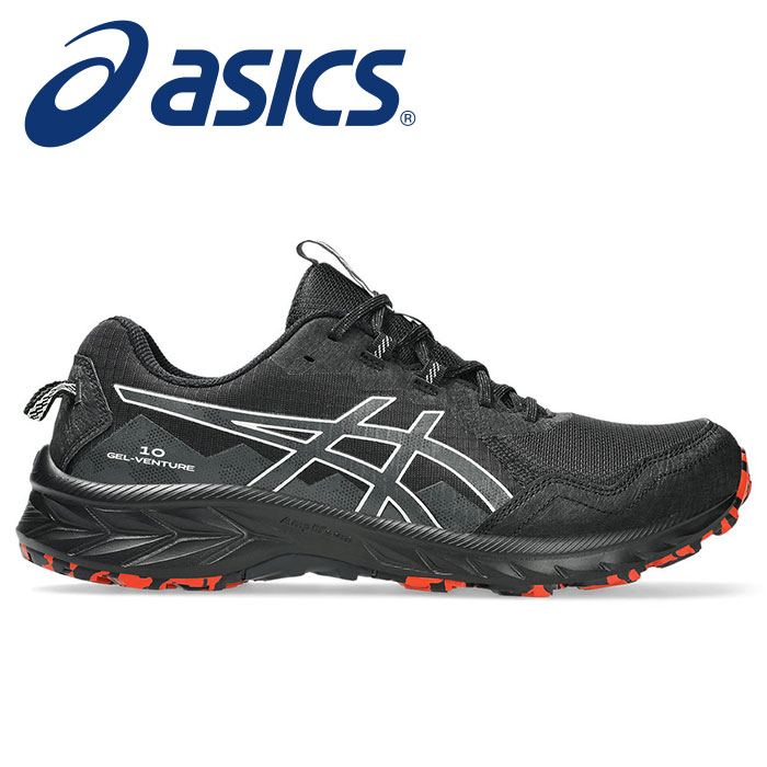  【 2025年 秋冬モデル】【 アシックス asics 】【シューズ　靴】 トレイルランニングシューズ GEL-VENTURE ゲルベンチャー 10 メンズ トレイルランニング トレラン シューズ エクストラワイド ワイド 1011B966 (003) ブラック/グラファイトグレー [250725][amz]