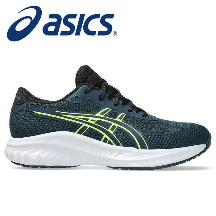  【 2025年 秋冬モデル】【 アシックス asics 】【 シューズ 靴 】 ジュニア ランニングシューズ GEL-EXCITE ゲルエキサイト 11 GS 子供 小学生 シューズ 靴 スニーカー 男の子 1014A374 (300) トランクィルティール/シトロン [250725][amz] クリスマス プレゼント