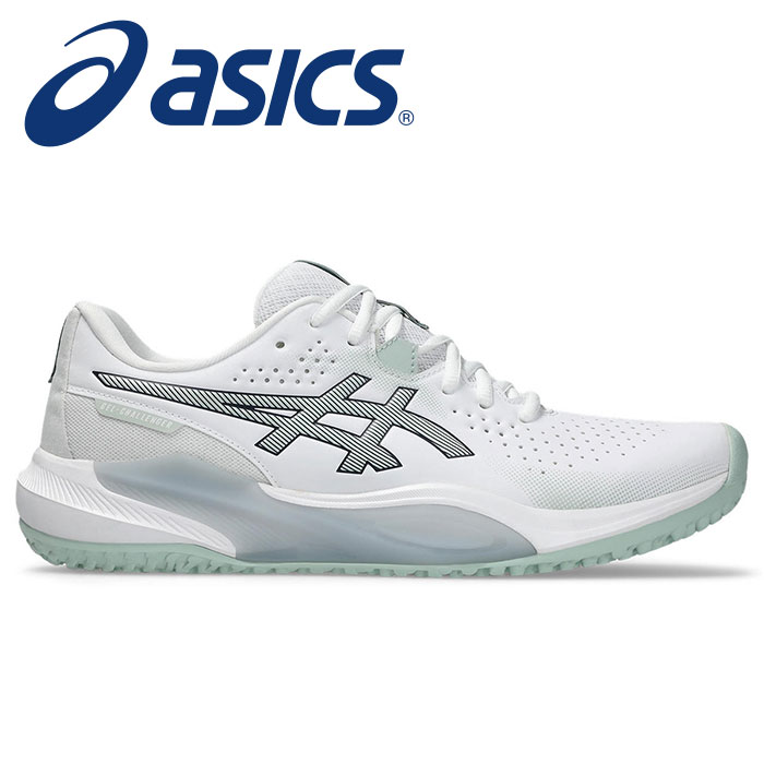 【 2025年 秋冬モデル】【 アシックス asics 】【 シューズ 靴 】 テニスシューズ GEL-CHALLENGER ゲルチャレンジャー 15 OC オムニクレー オムニ クレー メンズ レディース 男女兼用 1043A026 (100) ホワイト/ライケンロック [250725][amz] クリスマス プレゼント