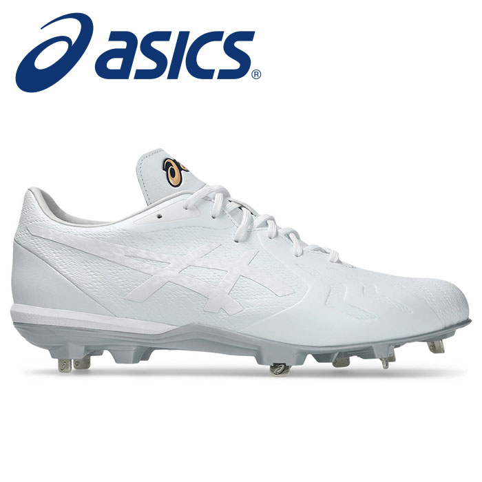 ★金具×ポイントのハイブリッド構造★【 2025年 秋冬モデル】【 アシックス asics 】【シューズ　靴】 野球 金具 ポイント スパイク ゴールドステージ アイプロ フォーススピード I-PRO FORCESPEED ワイド 紐 白 軽量 1121A074 (110) ホワイト/ホワイト [250725][amz]
