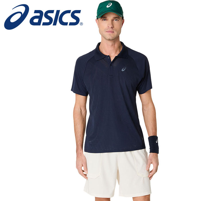 【メール便送料無料(追跡可能)】【 2025年 秋冬モデル】【 アシックス asics 】 テニス 半袖 ポロシャ..