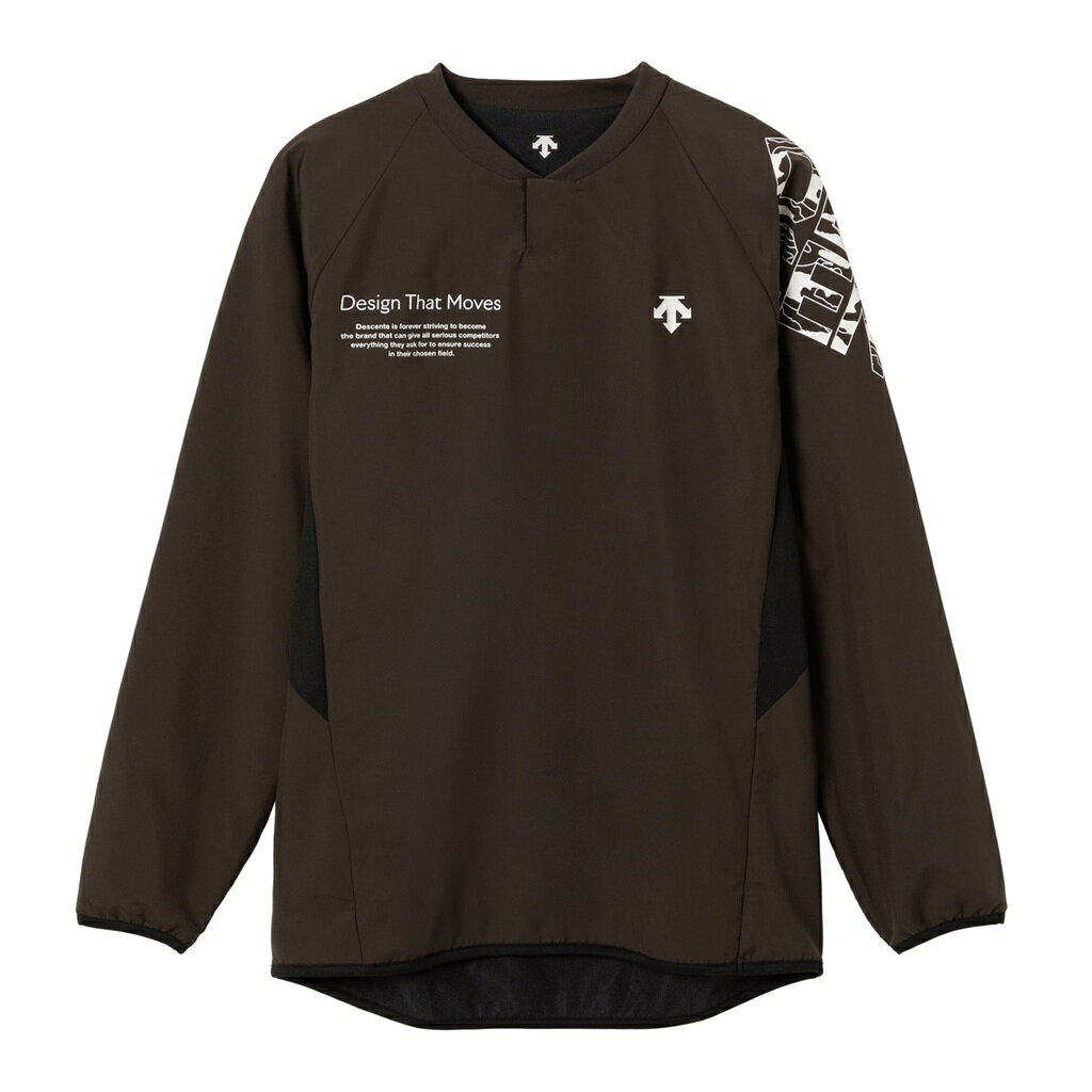 ★石川 祐希選手 着用モデル★【 デサント DESCENTE 】【 ウェア 】 バレーボール ウォーマー ジャケット メンズ レディース 男女兼用 アウター 冬 保温 DV5FWB02U (BW00) ブラウン [251119][amz]