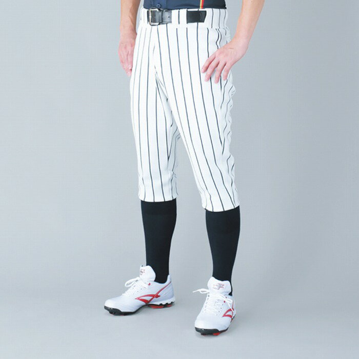 【SSK　エスエスケイ】【ウェア】 野球 ストライプショート丈パンツ SSK-UP002S (1090) ホワイト×ブラック メンズ・ユニセックス　[210319] 父の日(4)