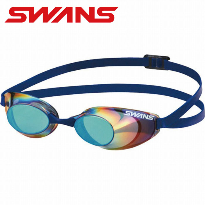 【メール便送料無料】【スワンズ　SWANS　山本光学】 水泳 競泳向けレーシングモデル スイミングゴーグル Sniper(スナイパー) ミラー FINA承認 メンズ レディース 男女兼用 SR10M SR-10M (757)EMSK スモーク×エメラルド [220727]
