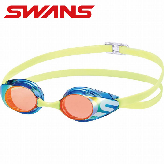 【メール便送料無料】★6〜12才向け★【 スワンズ SWANS 山本光学 】 水泳 ジュニア レーシングモデル 競泳 ノンクッション スイミング ゴーグル ミラ...