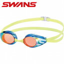 【メール便送料無料】【スワンズ SWANS 山本光学】 水泳 6〜12才向けのジュニア用レーシングモデル 競泳 ノンクッション スイミングゴーグル ミラー 子供...