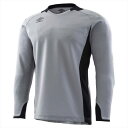 【 アンブロ UMBRO 】【ウェア】 サッカー 長袖 ゴールキーパー シャツ メンズ レディース 男女兼用 UAS6707G シルバー×ブラック SLV [a...