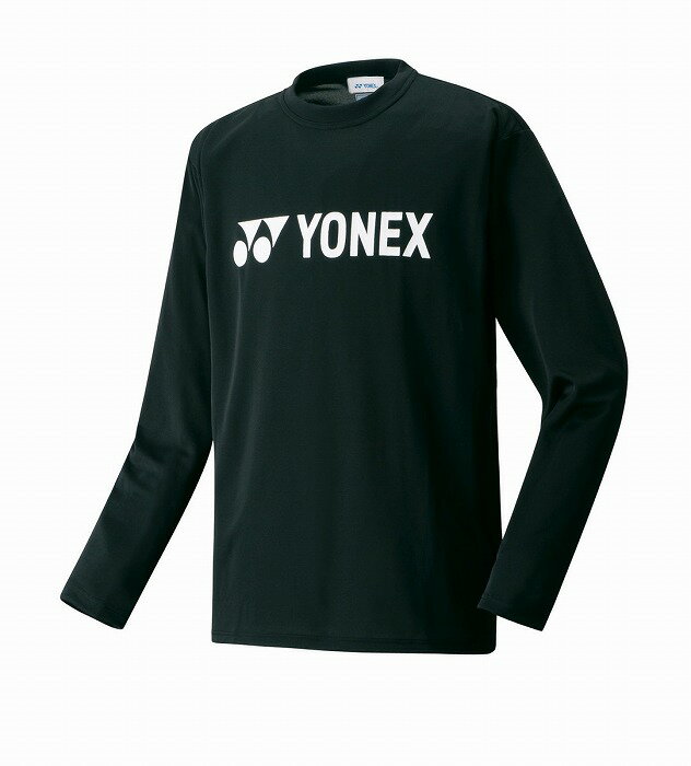 【YONEX　ヨネックス】16158 テニス・バドミントン ウェア(ユニセックス) ロングスリーブTシャツ　ユニセックス ブラック 007[190920] 部屋着