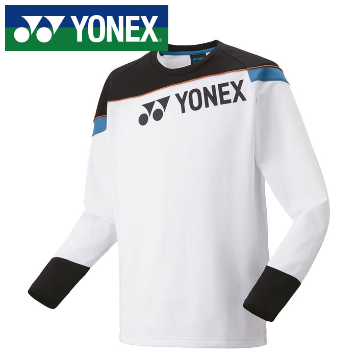 ★ヒートカプセル機能採用で暖かい★【 ヨネックス YONEX 】【 ウェア 】 ジュニア ライト トレーナー 子供 こども 小学生 防寒 保温 テニス バドミントン 31055J (011) ホワイト [241209][amz]
