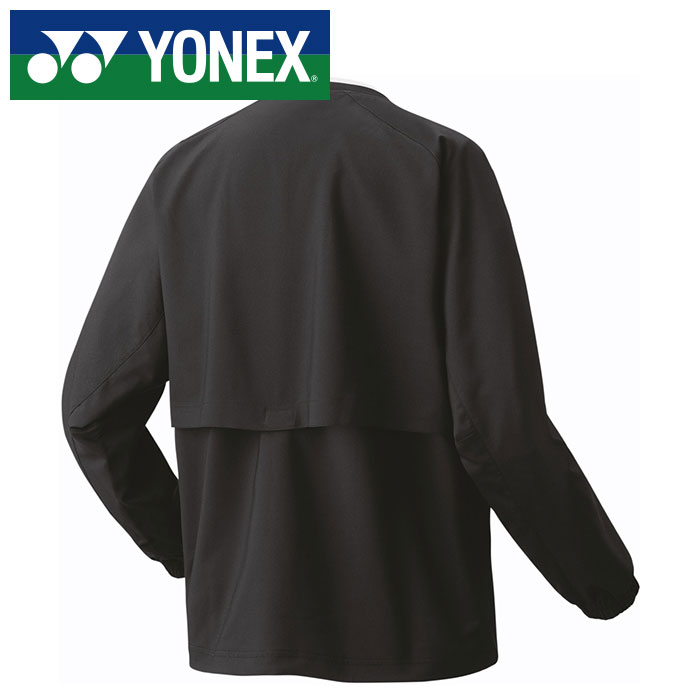 【ヨネックス　YONEX】【ウェア】テニス・バドミントン 裏地付ブレーカー メンズ レディース 男女兼用 32038 (007) ブラック [240523]