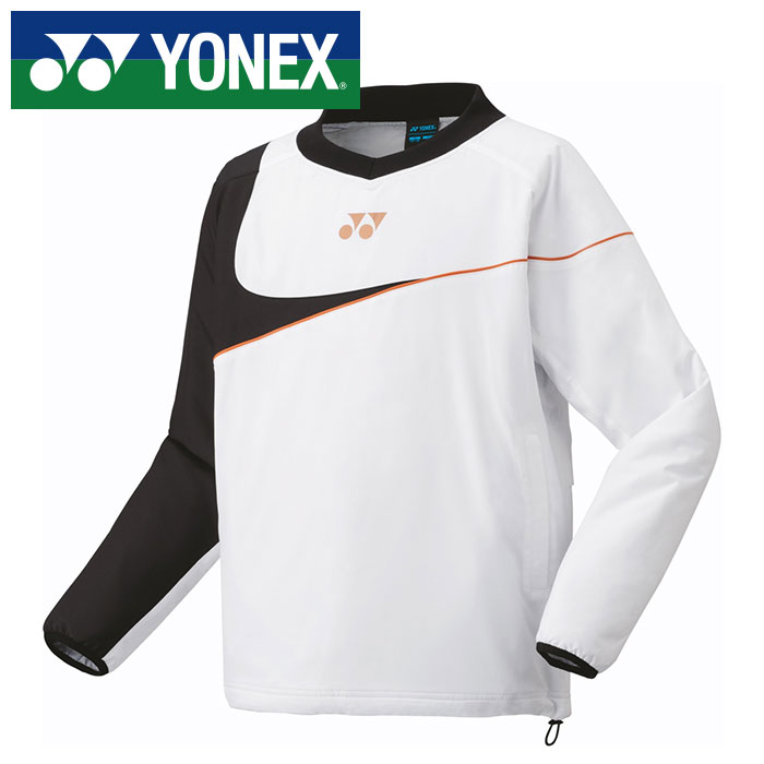 ★ヒートカプセル機能採用で暖かい★【ヨネックス　YONEX】【ウェア】 ジュニア 中綿 Vブレーカー 子供 こども 小学生 防寒 保温 テニス バドミントン 90091J (011) ホワイト [241209]