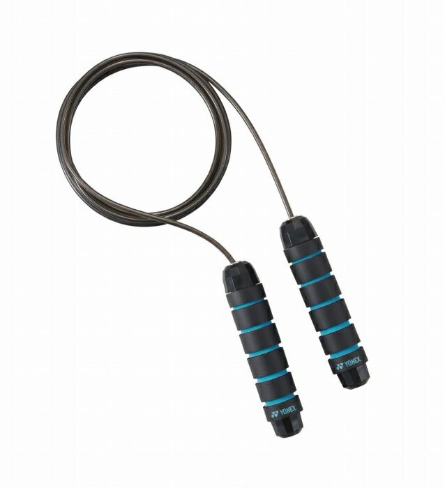 【 ヨネックス YONEX 】【アクセサリー】トレーニング AC514 ジャンプロープ(おもり脱着可能) ミントブ..