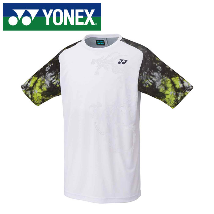 [最大2000円OFFクーポン発行中]【メール便送料無料(追跡可能)】【ヨネックス　YONEX】【ウェア】 10444J テニス・バドミントン ジュニア用ゲームシャツ UVカット 吸水速乾 制電 子供 こども ホワイト 011 [220919]