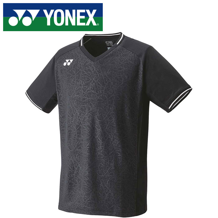 【メール便送料無料 追跡可能 】【ヨネックス YONEX】【ウェア】テニス・バドミントン 10518 メンズ ゲームシャツ フィットスタイル ブラック 007 [230422] 父の日 プレゼント