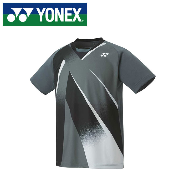 【メール便送料無料 追跡可能 】【ヨネックス YONEX】【ウェア】テニス・バドミントン 10537 ゲームシャツ フィットスタイル メンズ レディース 男女兼用 ブラック 007 [230422] 父の日 プレゼ…