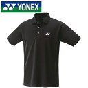 【メール便送料無料】【ヨネックス　YONEX】【ウェア】テニス・バドミントン 10800J ジュニア用ゲームシャツ 子供 こども ブラック 007 [230422]