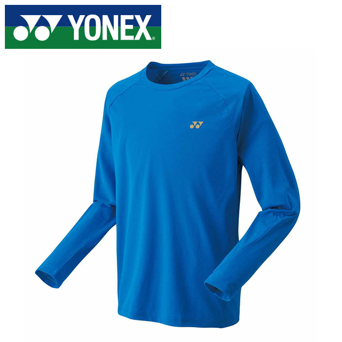 【ヨネックス　YONEX】【ウェア】テニス・バドミントン 16650 ロングスリーブTシャツ 長袖 メンズ レディース 男女兼用 オーシャンブルー 489 [230422] 父の日 プレゼント