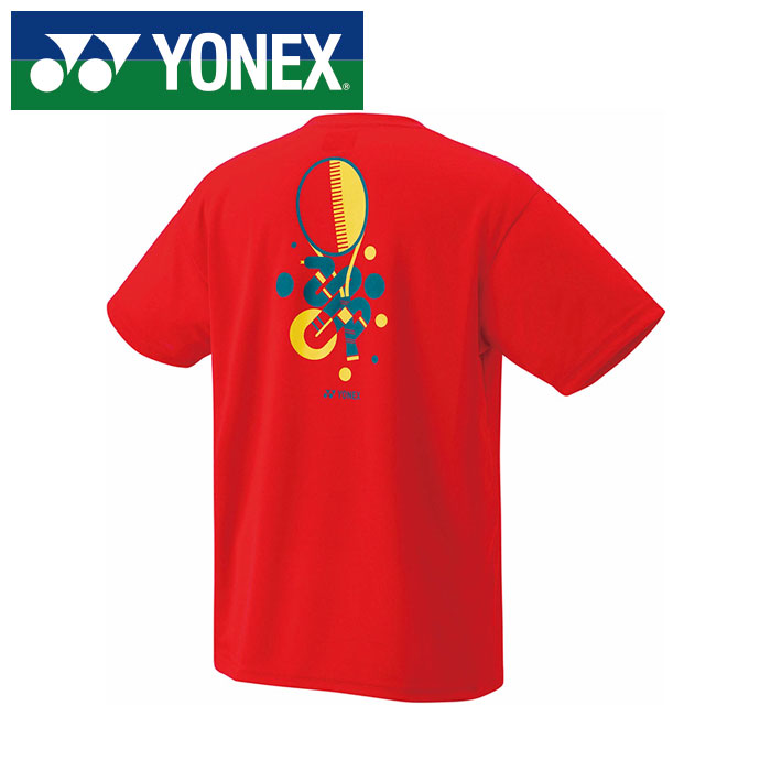 樂天商城 - 【メール便送料無料】【 ヨネックス YONEX 】【 ウェア 】 テニス バドミントン Tシャツ メンズ レディース 男女兼用 ドライ 速乾 ヨネックス YONEX 16791Y (596) フレイムレッド [250609][amz]