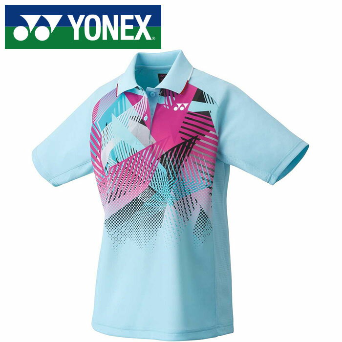 【メール便送料無料(追跡可能)】【ヨネックス　YONEX】【ウェア】テニス・バドミントン 20725 レディース 女性用 ゲームシャツ アクアブルー 111 [230422]