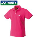 【メール便送料無料】【ヨネックス YONEX】【ウェア】テニス・バドミントン 20800 レディース 女性用 ゲームシャツ ブライトピンク 122 [23042...