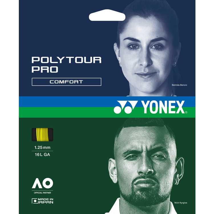 【ヨネックス　YONEX】 PTP115R2 テニス ストリング ガット ポリツアープロ115(200m) フラッシュイエロー 557 [230422]