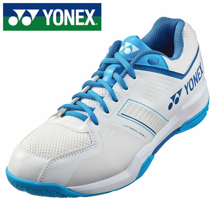 【2025年春夏モデル】【ヨネックス　YONEX】【シューズ　靴】 バドミントンシューズ パワークッション ストライダー フロー メンズ レディース 男女兼用 バドミントン シューズ ヨネックス YONEX SHBSF1 (207) ホワイト/ブルー [250609]
