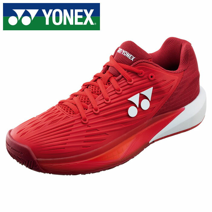 【2025年春夏モデル】【ヨネックス　YONEX】【シューズ　靴】 テニスシューズ メンズ パワークッション エクリプション 5MAC オールコート テニス シューズ ヨネックス YONEX SHTE5MAC (587) タンゴレッド [250609]