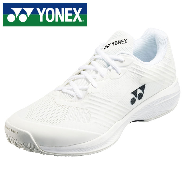 【2025年春夏モデル】【ヨネックス　YONEX】【シューズ　靴】 テニスシューズ パワークッション ソニケージ WGC オムニ クレー テニス シューズ ワイド メンズ レディース 男女兼用 ヨネックス YONEX SHTSCWG (011) ホワイト [250609]
