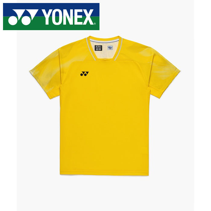 Rakuten - 【メール便送料無料(追跡可能)】【 2026年 春夏モデル】【 ヨネックス YONEX 】【 ウェア 】 テニス バドミントン 半袖 ゲームシャツ メンズ シャツ 10733 (221) ヤマブキ [260517][amz]