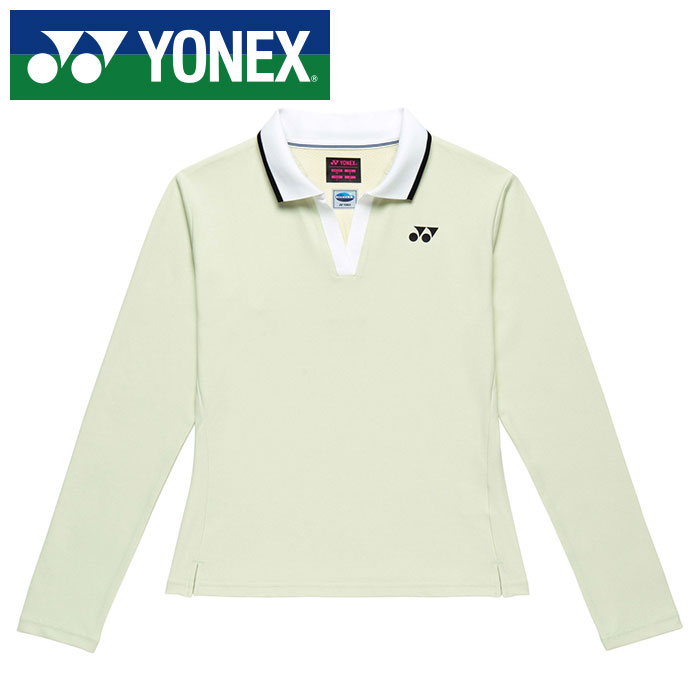 Rakuten - 【メール便送料無料(追跡可能)】【 2026年 春夏モデル】【 ヨネックス YONEX 】【 ウェア 】 テニス バドミントン レディース 長袖 ゲームシャツ シャツ 20923 (293) シャンパン [260517][amz]