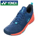 ★クレー・砂入り人工芝(オムニ)用!靴幅4Eワイド★【ヨネックス YONEX】【シューズ 靴】 テニスシューズ パワークッション ソニケージ3 ワイド GC メ...