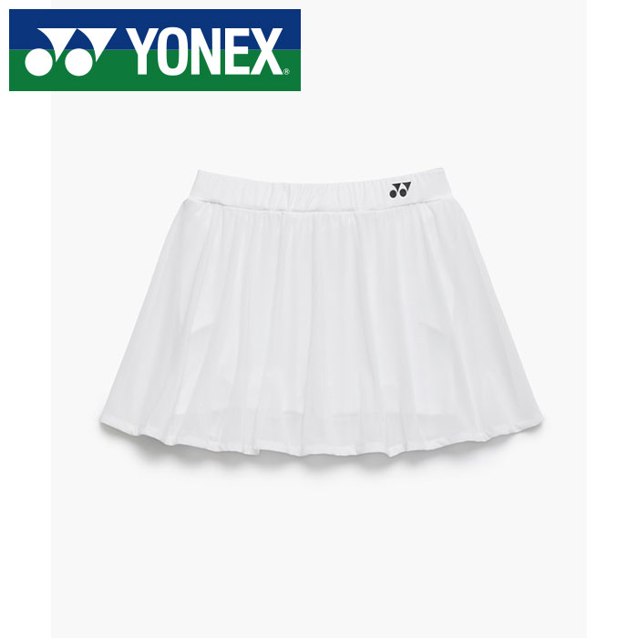 乐天商城 - 【メール便送料無料(追跡可能)】【 2026年 春夏モデル】【 ヨネックス YONEX 】【 ウェア 】 テニス バドミントン レディース スカート インナースパッツ付 スコート 26190 (011) ホワイト [260517][amz]
