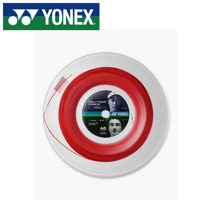 Strings - 【 2026年 春夏モデル】【 ヨネックス YONEX 】 硬式 テニス ガット ポリツアー フォース 130 ( 200m ) ストリング PTFO30R2 (212) ブライトレッド [260517][amz]