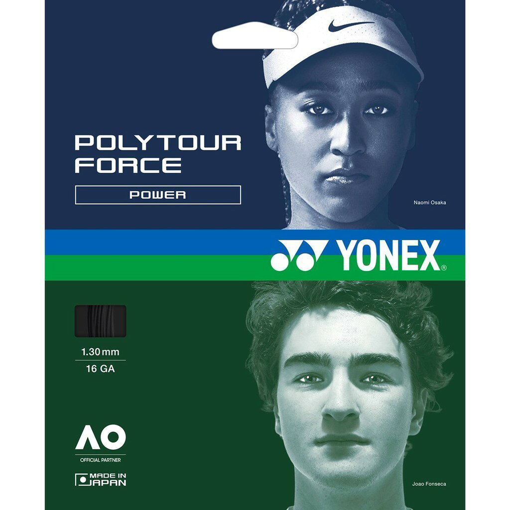 Rakuten - 【メール便送料無料】【 2026年 春夏モデル】【 ヨネックス YONEX 】 硬式 テニス ガット ポリツアー フォース 130 ストリング PTGFO130 (007) ブラック [260517][amz]