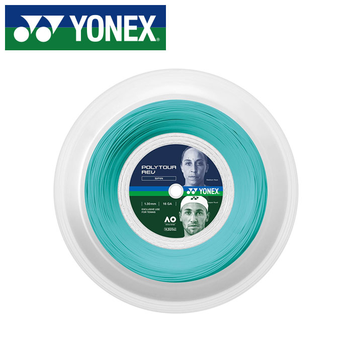 【 2026年 春夏モデル】【 ヨネックス YONEX 】 硬式 テニス ガット ポリツアー レブ 130 ( 200m ) ストリング PTR130R2 (384) MT.ミント [260517][amz]