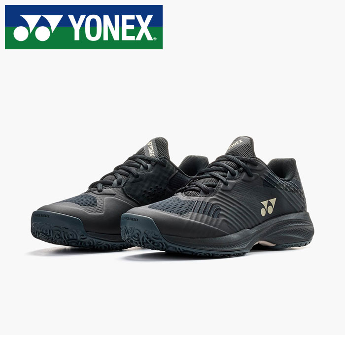 【 2026年 春夏モデル】【 ヨネックス YONEX 】【 シューズ 靴 】 レディース テニスシューズ パワークッション ソニケージ LGC オムニクレー オムニ クレー テニス SHTSCLG (185) ブラック/モカグレー [260517][amz]