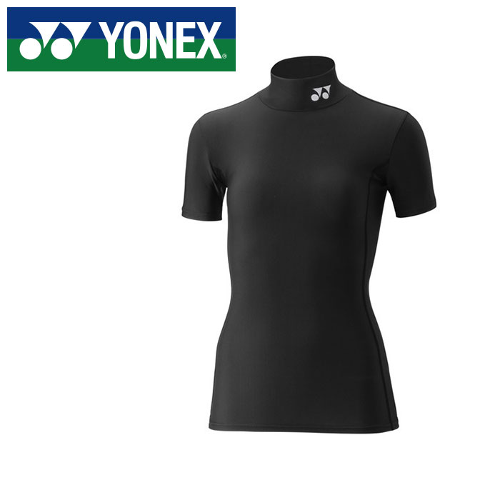 乐天商城 - 【メール便送料無料】【 2026年 春夏モデル】【 ヨネックス YONEX 】【 ウェア 】 テニス バドミントン レディース 半袖 インナーシャツ ハイネック STB 機能 インナー シャツ STBF1520 (007) ブラック [260517][amz]