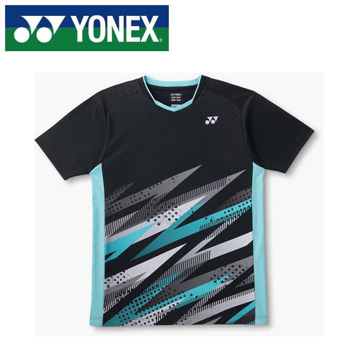 【メール便送料無料(追跡可能)】【 2026年 春夏モデル】【 ヨネックス YONEX 】【 ウェア 】 テニス バドミントン 半袖 ゲームシャツ メンズ レディース 男女兼用 10746 (007) ブラック [260524][amz]