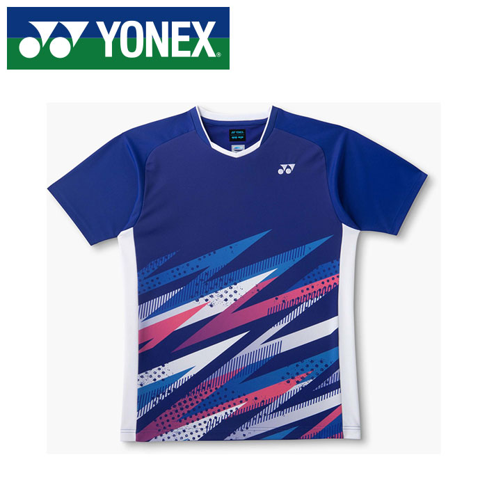 【メール便送料無料(追跡可能)】【 2026年 春夏モデル】【 ヨネックス YONEX 】【 ウェア 】 テニス バドミントン ジュニア 半袖 ゲームシャツ 子供 10746J (472) ミッドナイトネイビー [260524][amz]