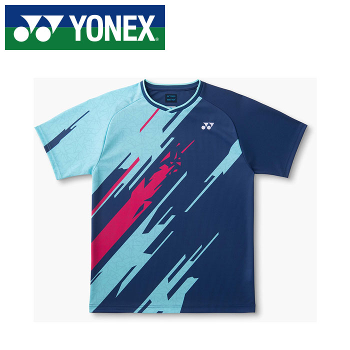 【メール便送料無料(追跡可能)】【 2026年 春夏モデル】【 ヨネックス YONEX 】【 ウェア 】 テニス バドミントン ジュニア 半袖 ゲームシャツ 子供 10747J (554) ダークネイビー [260524][amz]