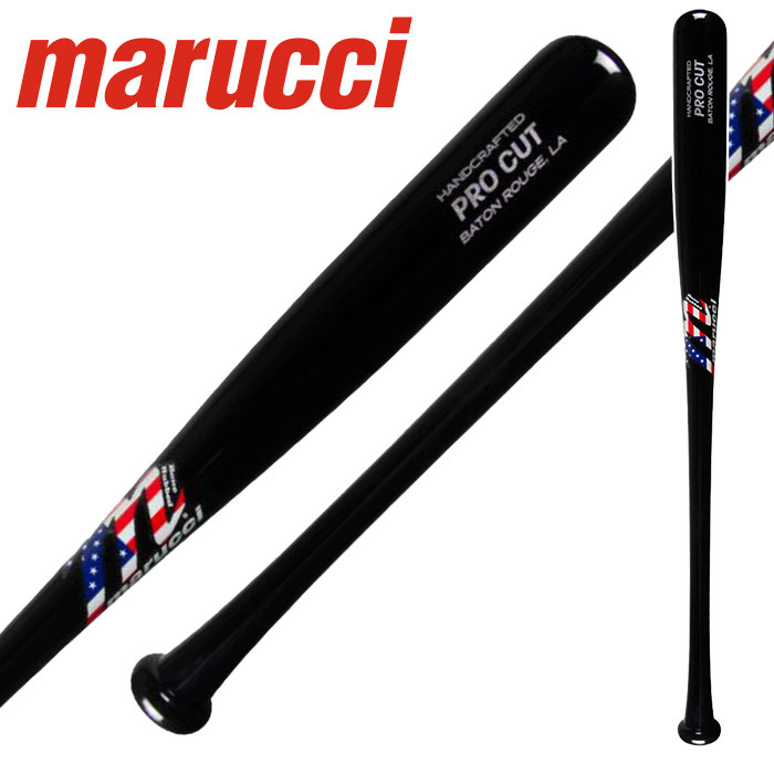 ★ポイント10倍★【marucci　マルーチ　マルッチ】【バット】野球 硬式用木製バット ProCut(プロカット) PROFESSIONAL CUT MLB 約84cm MBMPCUSA ブラック [ten][230303]