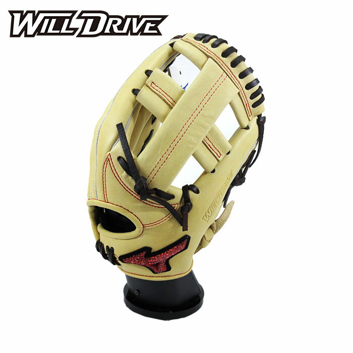 ★限定AXI仕様★【 ミズノ MIZUNO 】【 グラブ グローブ 】 野球 ジュニア 軟式 グローブ(オールラウンド用) ウィルドライブ レッド AXI 右投...