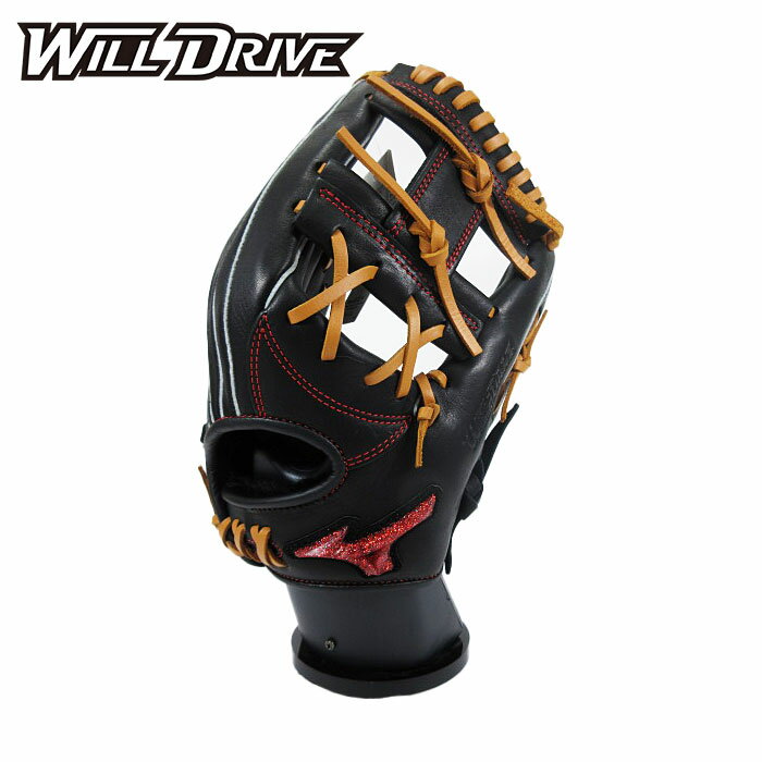 ★限定AXI仕様★【 ミズノ MIZUNO 】【 グラブ グローブ 】 野球 ジュニア 軟式 グローブ(オールラウンド用) ウィルドライブ レッド AXI 右投げ用 子供 小学生 1AJGY31520 (0949) ブラック×コルク [ten][241024][刺繍可][amz] クリスマス プレゼント
