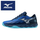 ★オムニ・クレーコート用!高いクッション性で快適な履き心地★【ミズノ MIZUNO】【シューズ 靴】 テニスシューズ ウエーブエンフォースコート ワイド OC ...