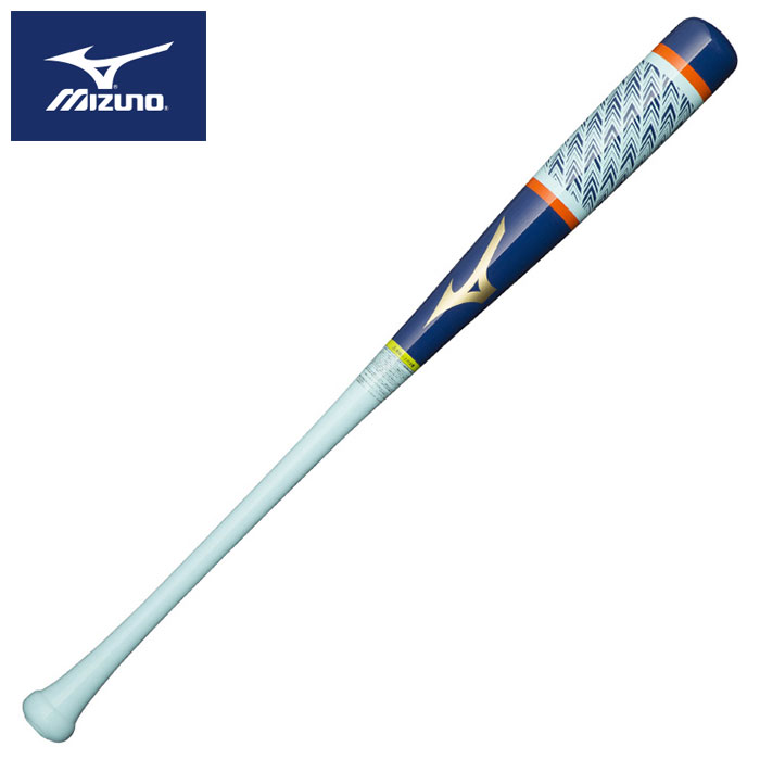 ★展示会限定品！栗原陵矢選手モデル★【ミズノ　MIZUNO】【バット】野球 木製トレーニングバット(打撃可) プロフェッショナル W 輝動 84cm 950g 1CJWT23184 (RK24) ネイビー/スカイブルー [ten][230719](4)